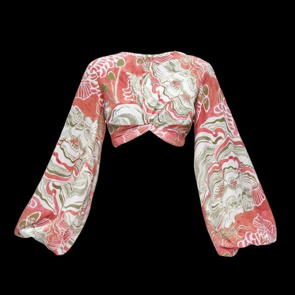 Andrea Iyamah Behati Cropped-Behati Top NWT, Size M - Picture 6 of 17